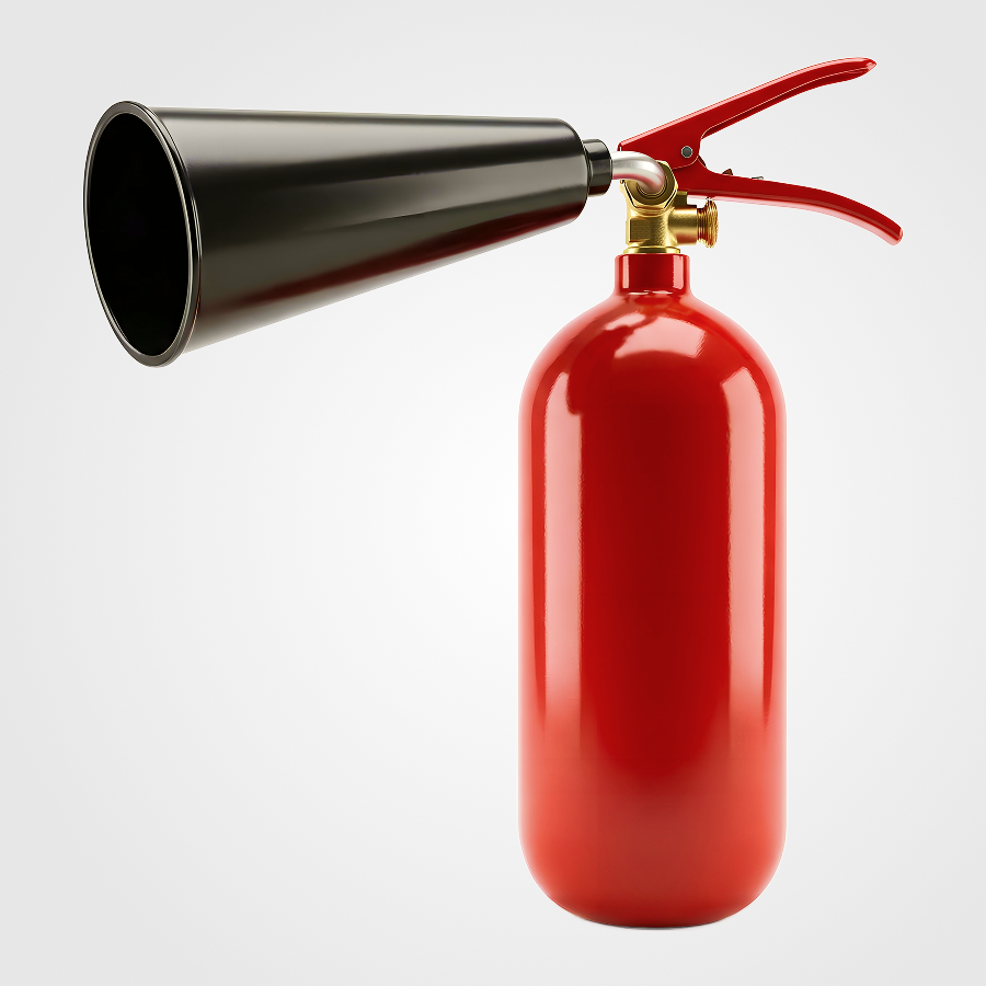 Углекислотный огнетушитель ОУ-1